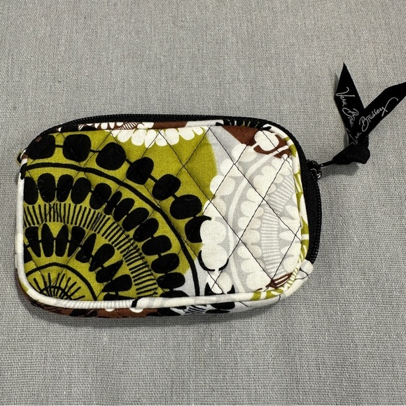 Vera Bradley coin purse, "Cocoa Moss," credit cards, storage - Picture 2 of 4